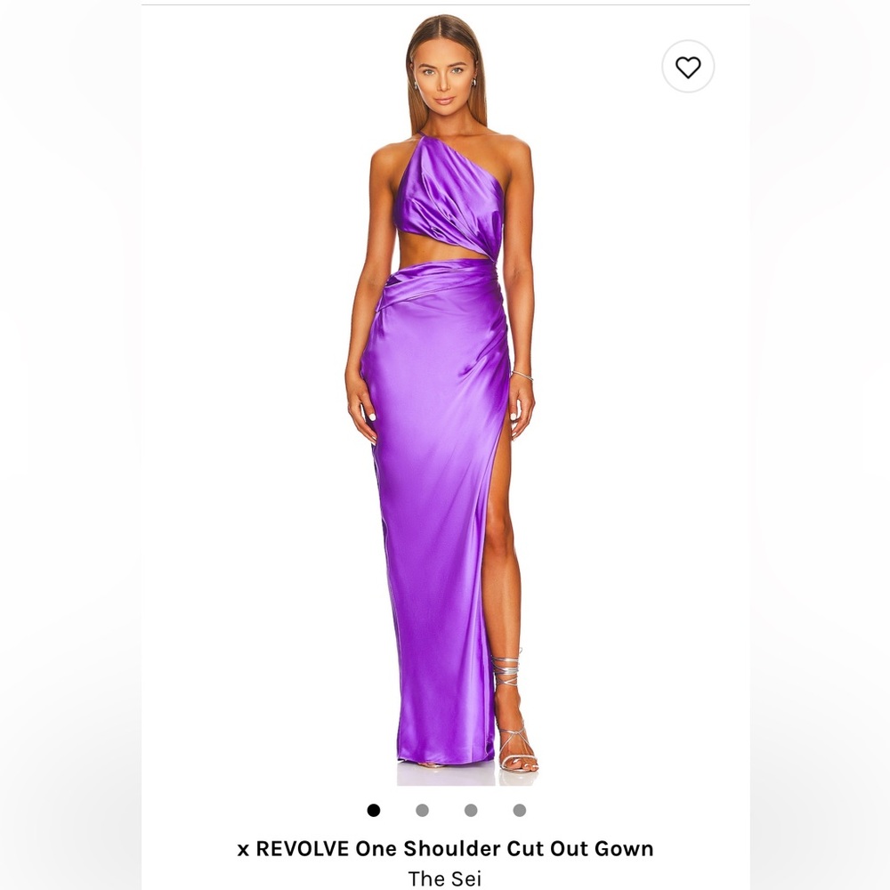 The Sei Asymmetrical Gown in Grape
